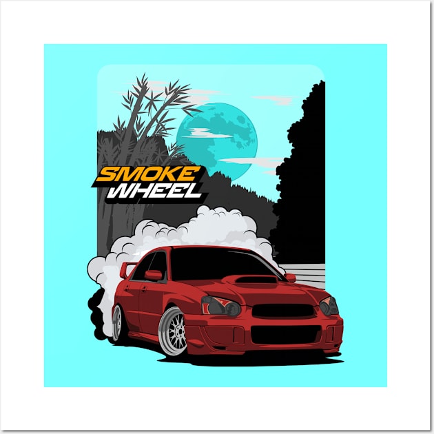 Legend Impreza WRX Wall Art by Car_Designer